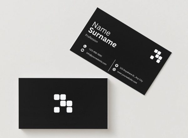 Black&White Simple Modern Business card