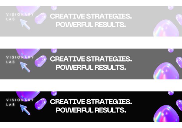 Edgy & Contrast Neon Creative Agency LinkedIn Page Cover