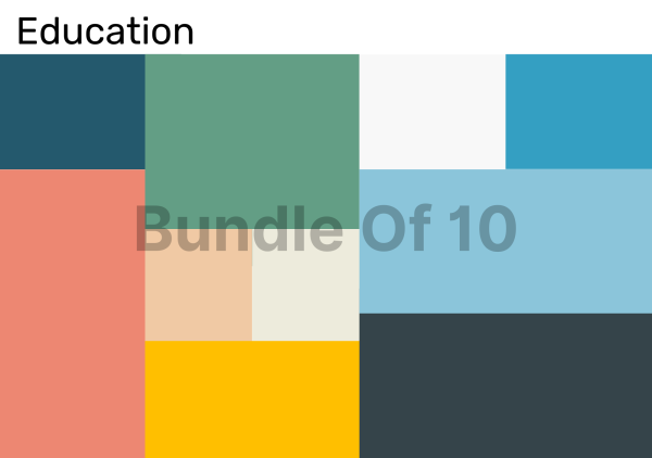 Bundle of 10 Color Palettes for Education Industry