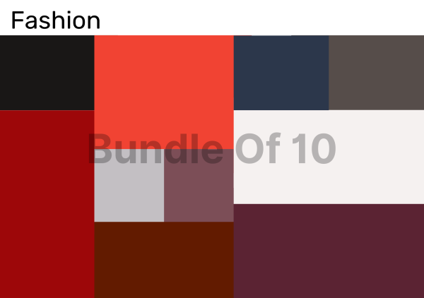 Bundle of 10 Color Palettes for Fashion Industry