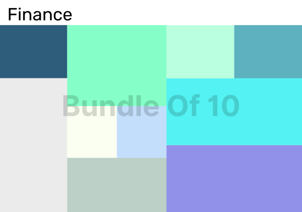 Bundle of 10 Color Palettes for Finance Industry