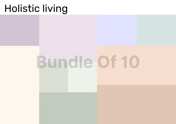 Bundle of 10 Color Palettes for Holistic Living Industry