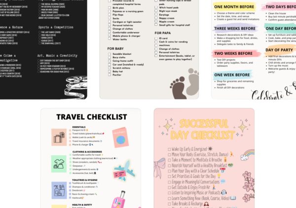 Bundle of 5 Checklists EXTRA