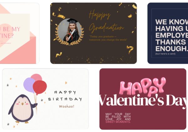 Bundle of 5 Greeting Cards