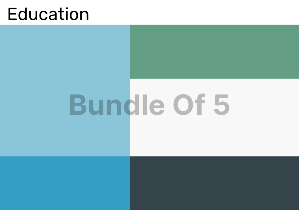 Bundle of 5 Color Palettes for Education Industry