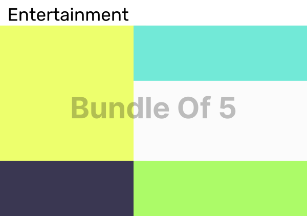 Bundle of 5 Color Palettes for Entertainment Industry