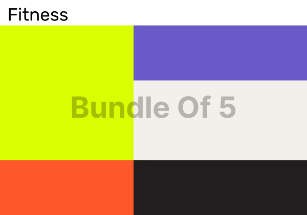 Bundle of 5 Color Palettes for Fitness Industry