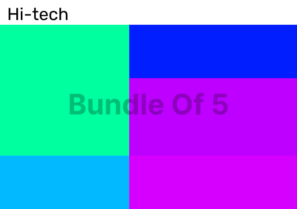 Bundle of 5 Color Palettes for Hi-Tech Industry