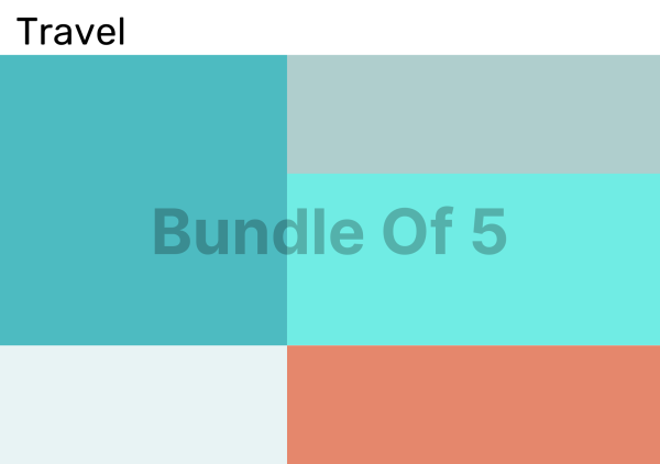 Bundle of 5 Color Palettes for Travel Industry